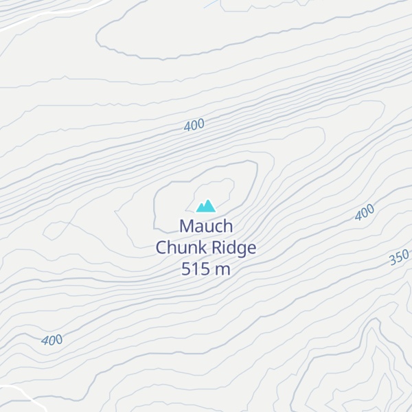 Map of Mauch Chunk Ridge