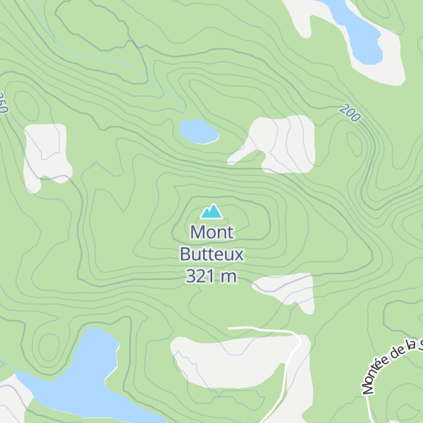 Map of Mont Butteux