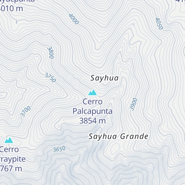 Map of Cerro Palcapunta