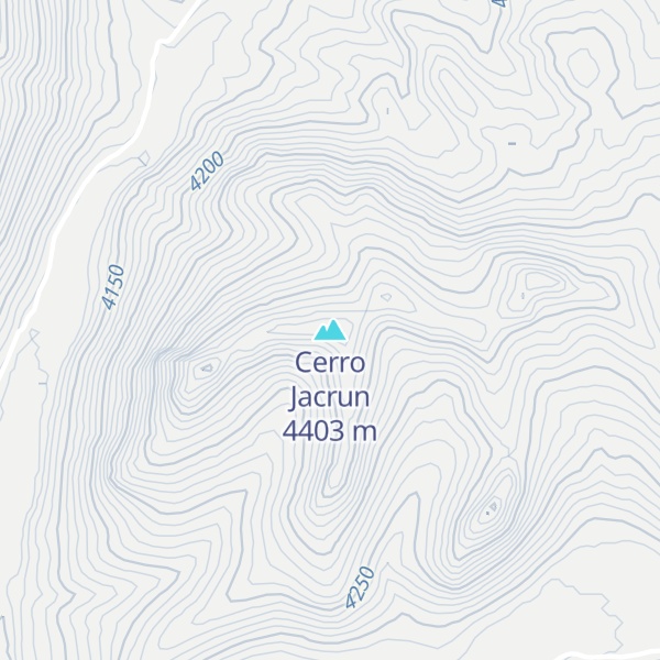 Map of Cerro Jacrun