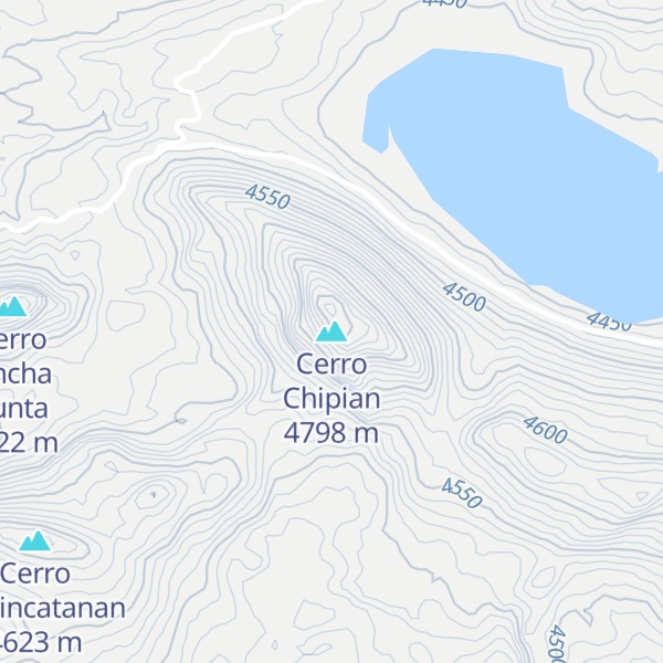 Map of Cerro Chipian