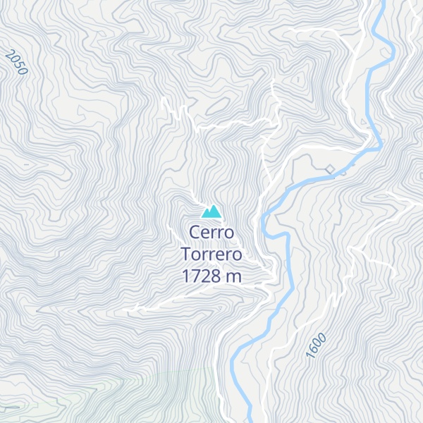 Map of Cerro Torrero