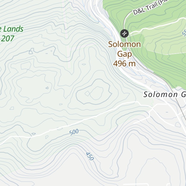 Map of Haystack Mountain