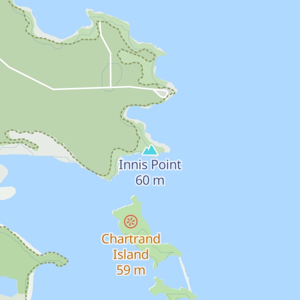 Map of Innis Point