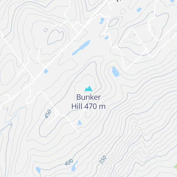 Map of Bunker Hill