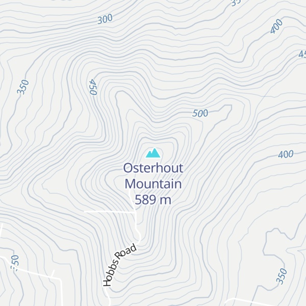 Map of Osterhout Mountain