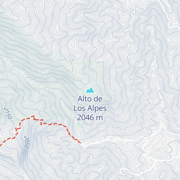 Map of Alto de Los Alpes