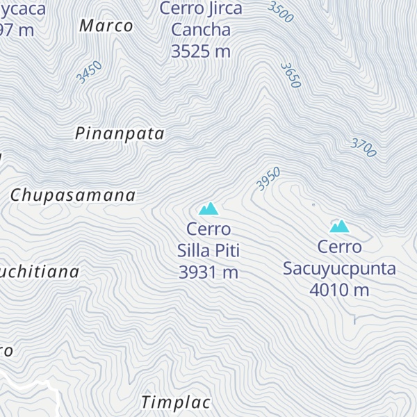 Map of Cerro Silla Piti