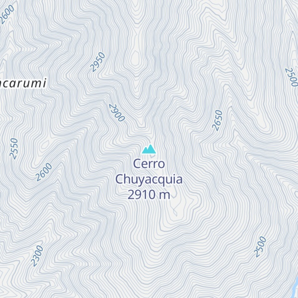 Map of Cerro Chuyacquia