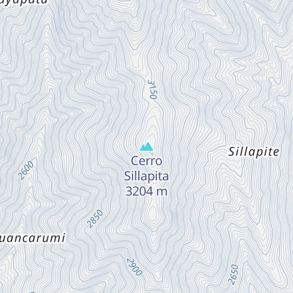Map of Cerro Sillapita