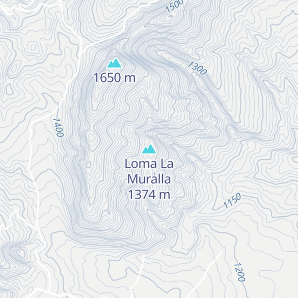 Map of Loma La Muralla