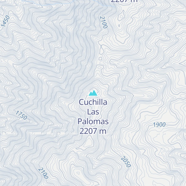 Map of Cuchilla Las Palomas