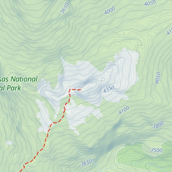 Map of Cerro Tres Letras