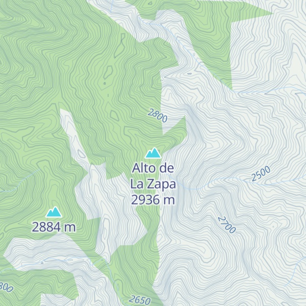 Map of Alto de La Zapa