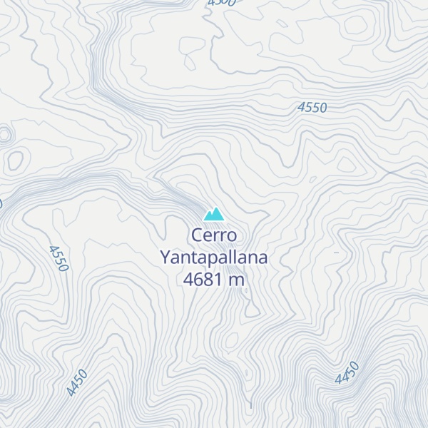 Map of Cerro Yantapallana
