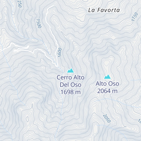 Map of Cerro Alto Del Oso