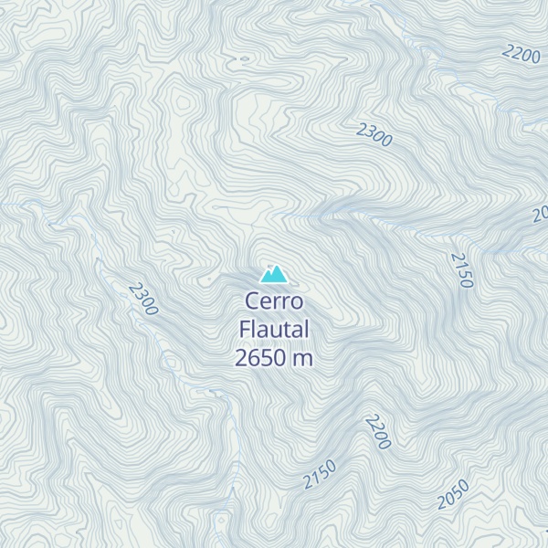 Map of Cerro Flautal