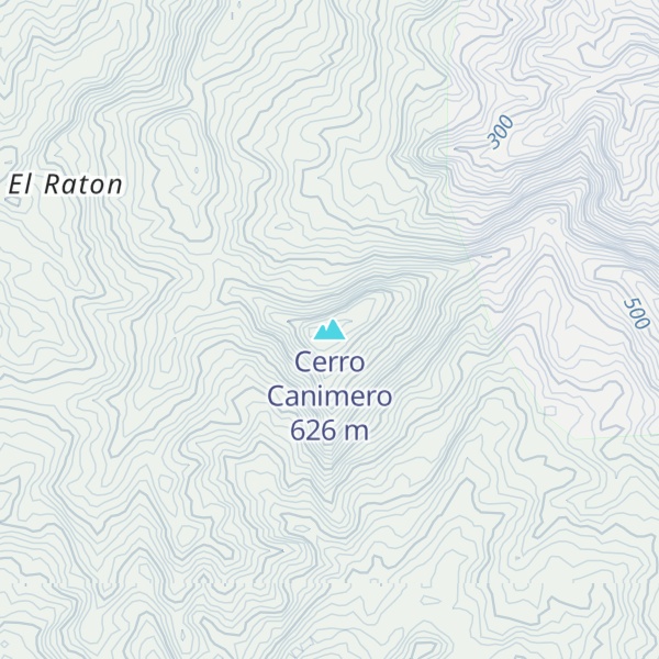 Map of Cerro Canimero