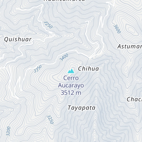 Map of Cerro Aucarayo