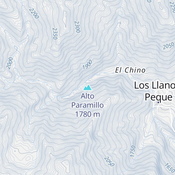 Map of Alto Paramillo