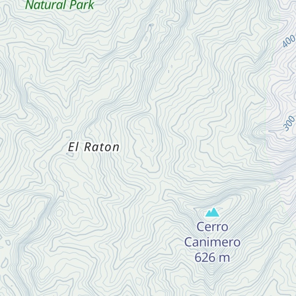 Map of Cerro Canimaro