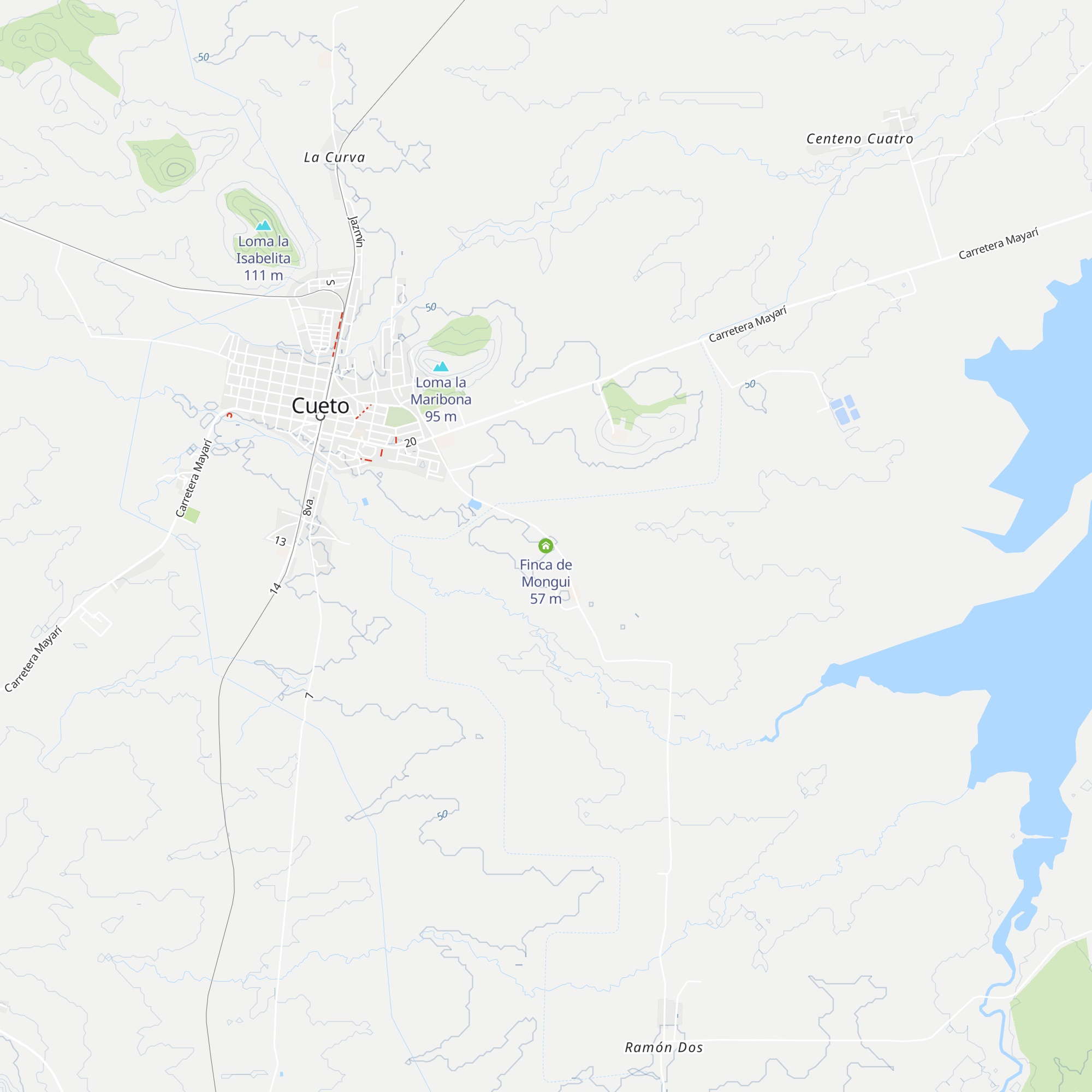 Finca de Mongui map