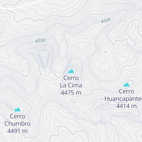 Map of Cerro La Cima