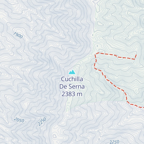 Map of Cuchilla De Serna