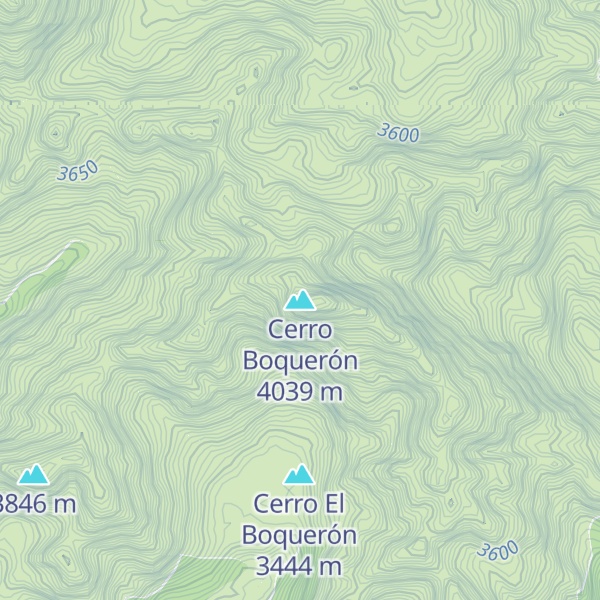 Map of Cerro Boquerón
