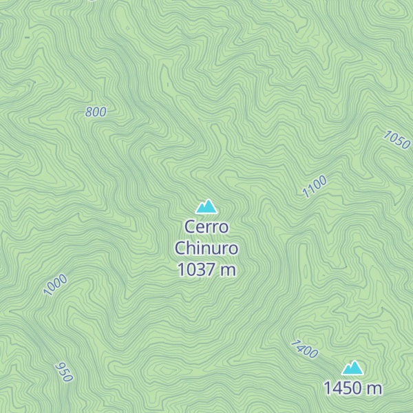 Map of Cerro Chinuro