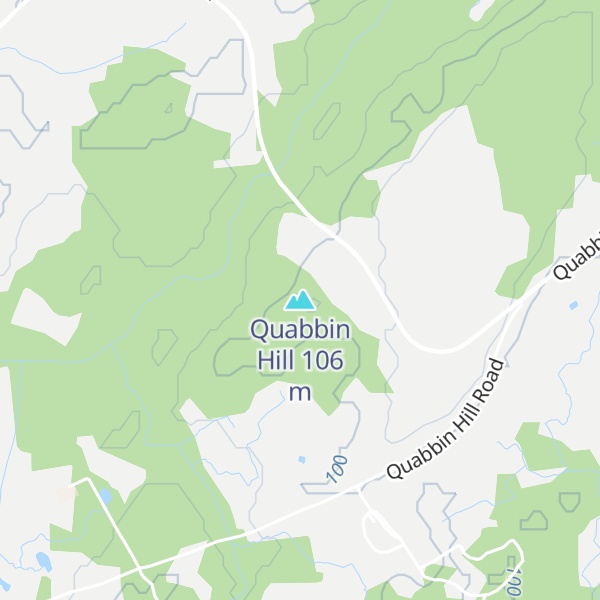 Map of Quabbin Hill