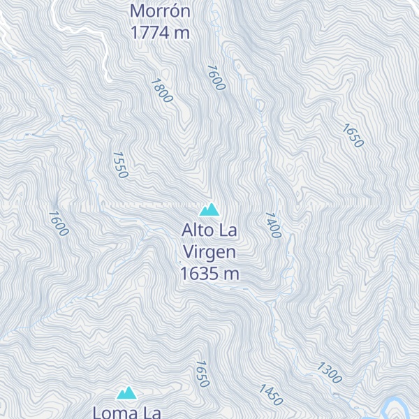 Map of Alto La Virgen