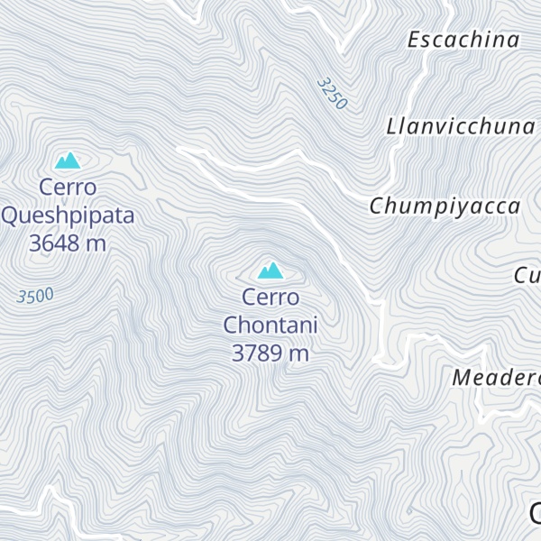 Map of Cerro Chontani