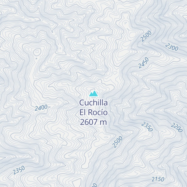 Map of Cuchilla El Rocío