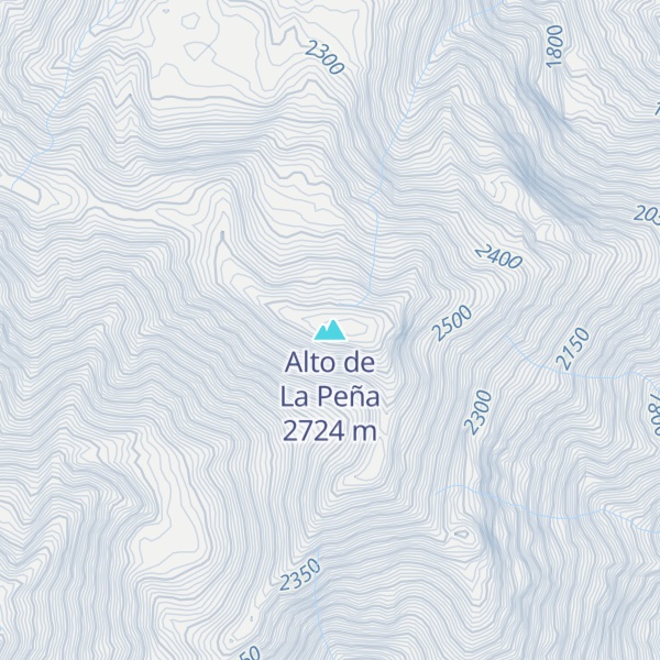 Map of Alto de La Peña
