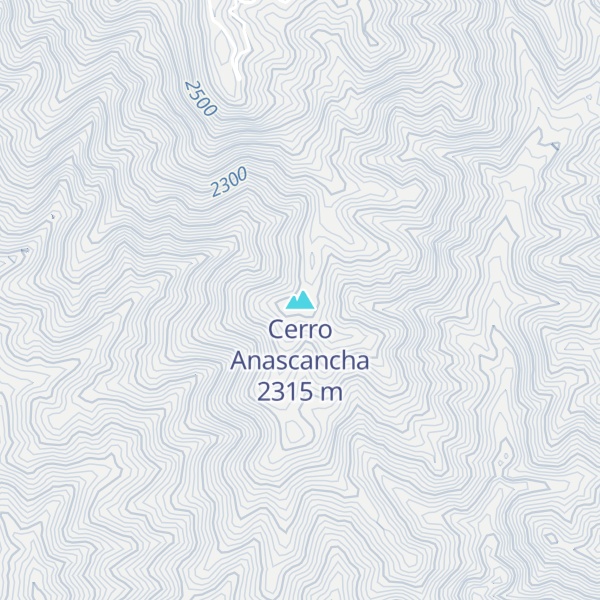 Map of Cerro Anascancha