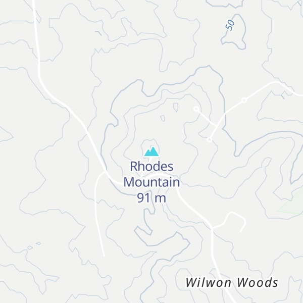 Map of Rhodes Mountain