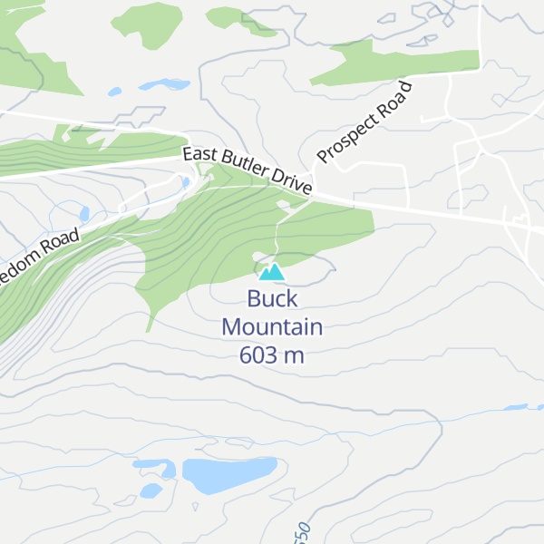 Map of Buck Mountain