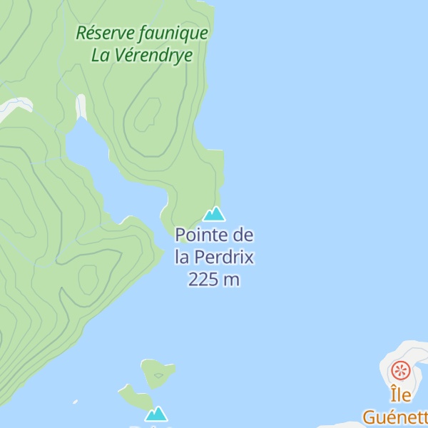 Map of Pointe de la Perdrix