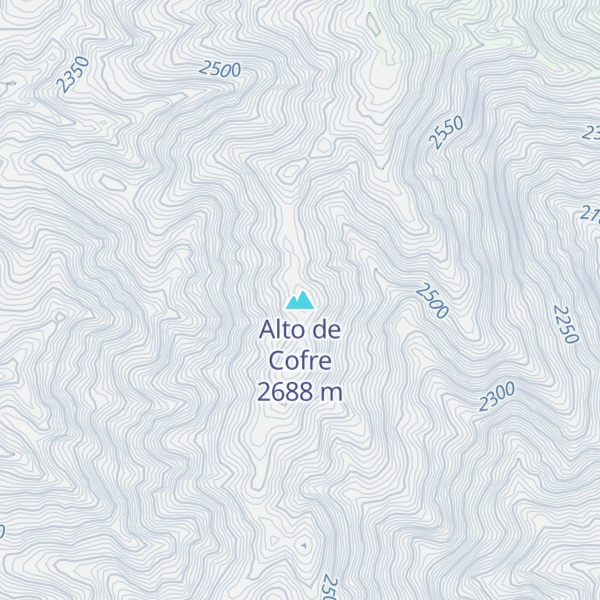 Map of Alto de Cofre