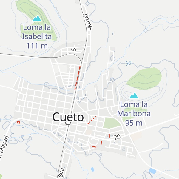 Map of Loma Maribona