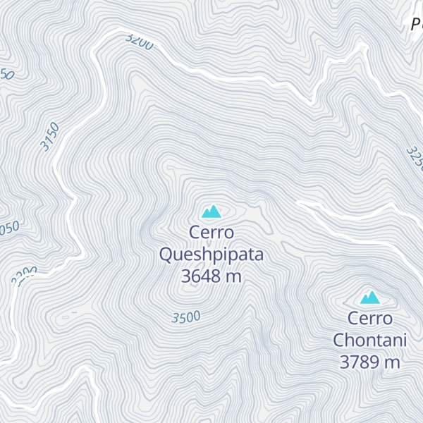 Map of Cerro Queshpipata