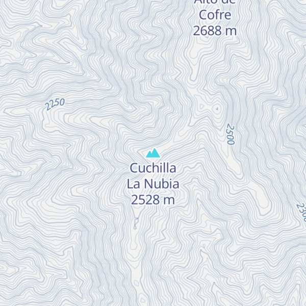 Map of Cuchilla La Nubia
