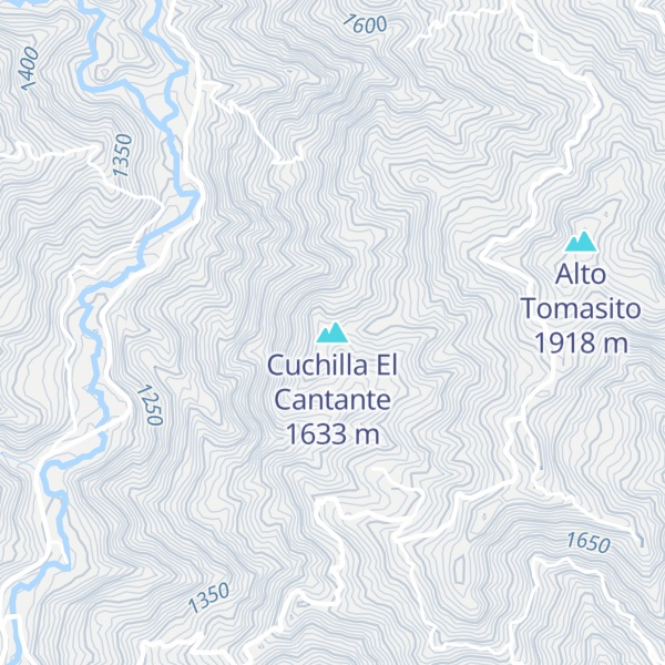 Map of Cuchilla El Cantante