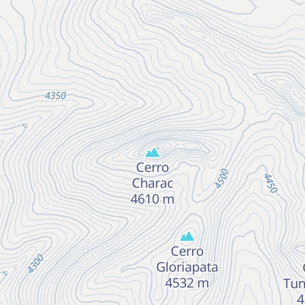 Map of Cerro Charac