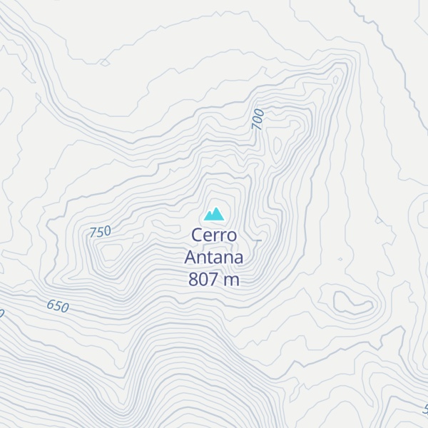 Map of Cerro Antana