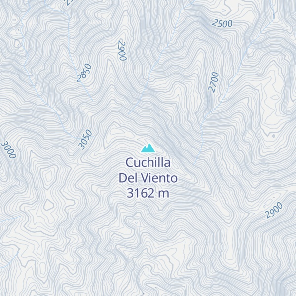 Map of Cuchilla Del Viento