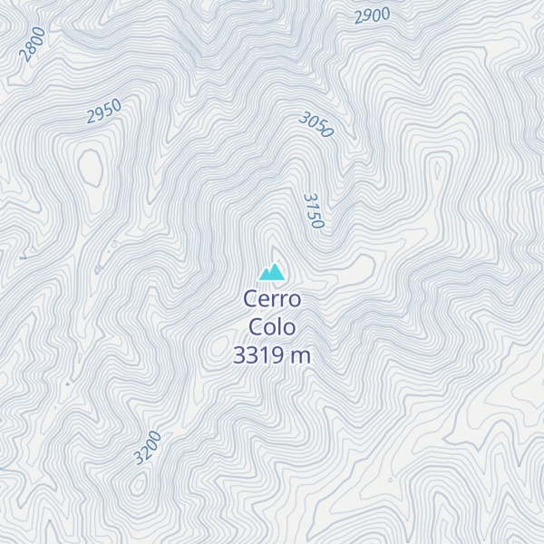 Map of Cerro Colo