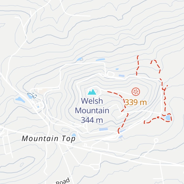 Map of Welsh Mountain