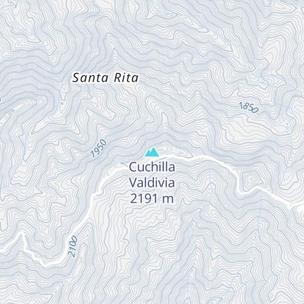 Map of Cuchilla Valdivia